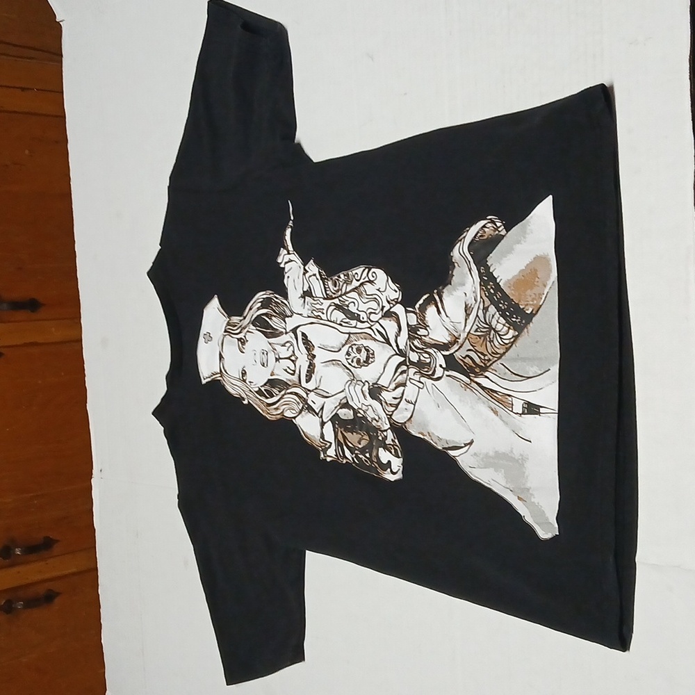 Dr Faust U.K. Sexy Cursed Nurse Graphic Tee T-Shirt Size M Gothic Anime Tattoo